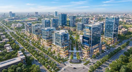 Modern real-estate business district