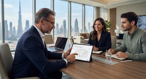 Real-estate agency strategy meeting